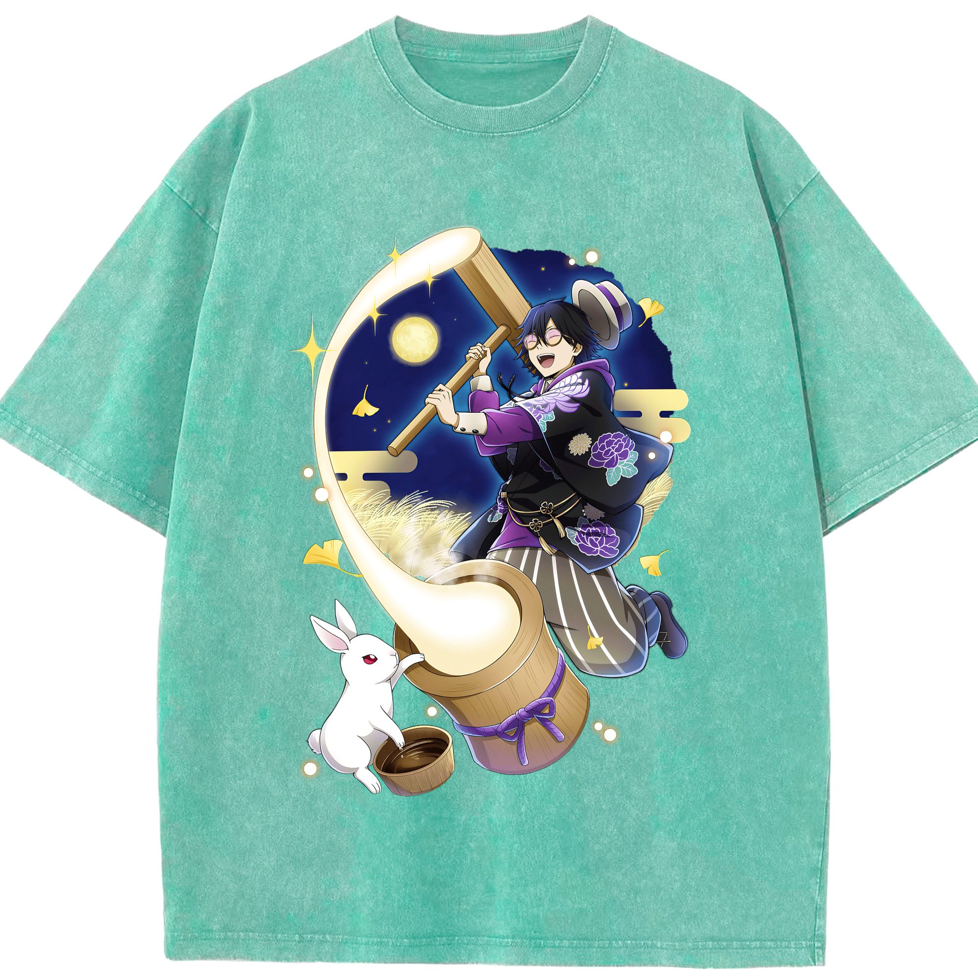 （画像用） 文豪ストレイドッグス Bungo Stray Dogs 綿100% ヴィンテージ風 半袖Tシャツ（フロントプリント）